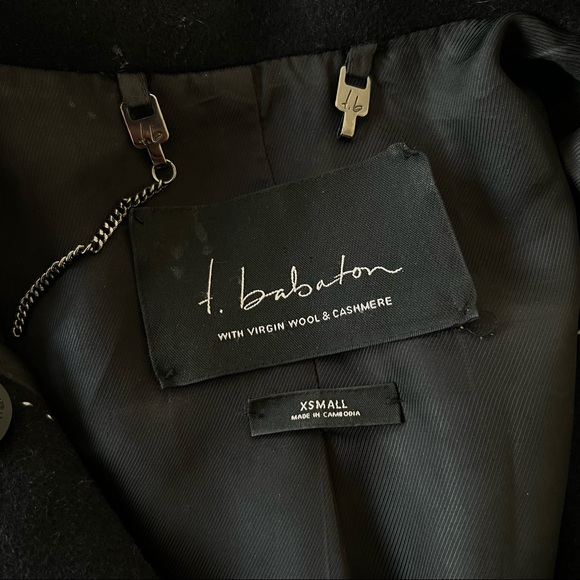 Aritzia T. Babaton Bromley Wool Blend Military Coat - Picture 7 of 13